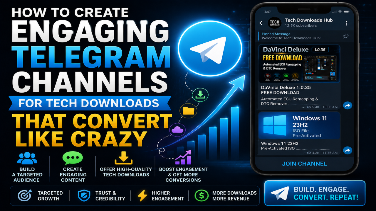 How to Create Engaging Telegram Channels for Tech Downloads That Convert Like Crazy