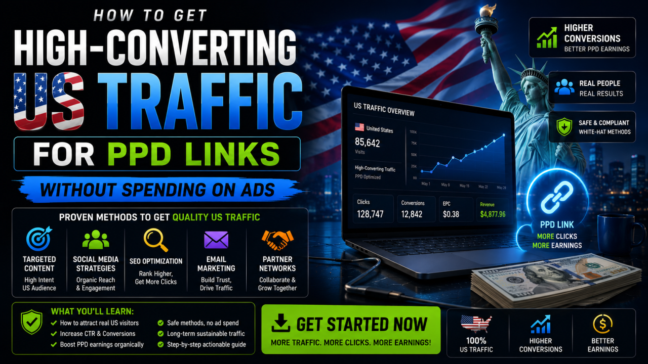 How to Get High-Converting US Traffic for PPD Links Without Spending on Ads