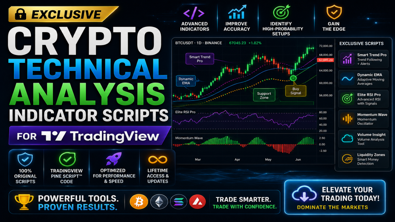 Exclusive Crypto Technical Analysis Indicator Scripts for TradingView